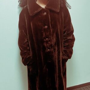 VINTAGE Faux Fur Coat